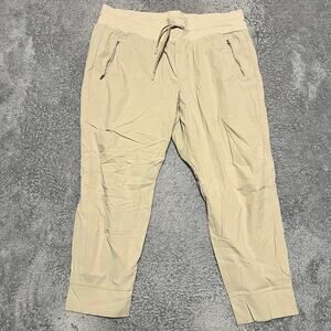 Athleta Pants Womens 18 Plus Trekkie Mid Rise Legacy Jogger Beige 405726